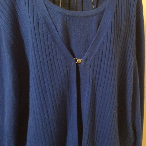 Sag Harbor acrylic blue sweater size 2X - Picture 2 of 7
